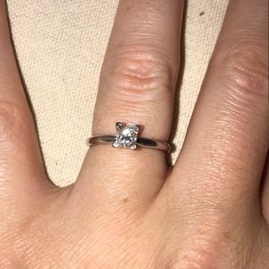 1/2ct princess cut solitaire